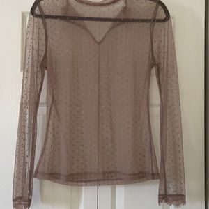 Forever 21 mesh mauve top